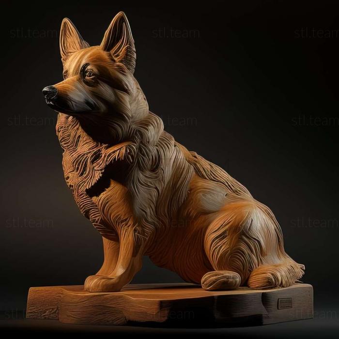 3D model Welsh Shepherd dog (STL)